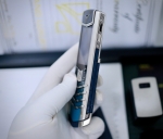 Vertu Signature S Steel Blue Aligator